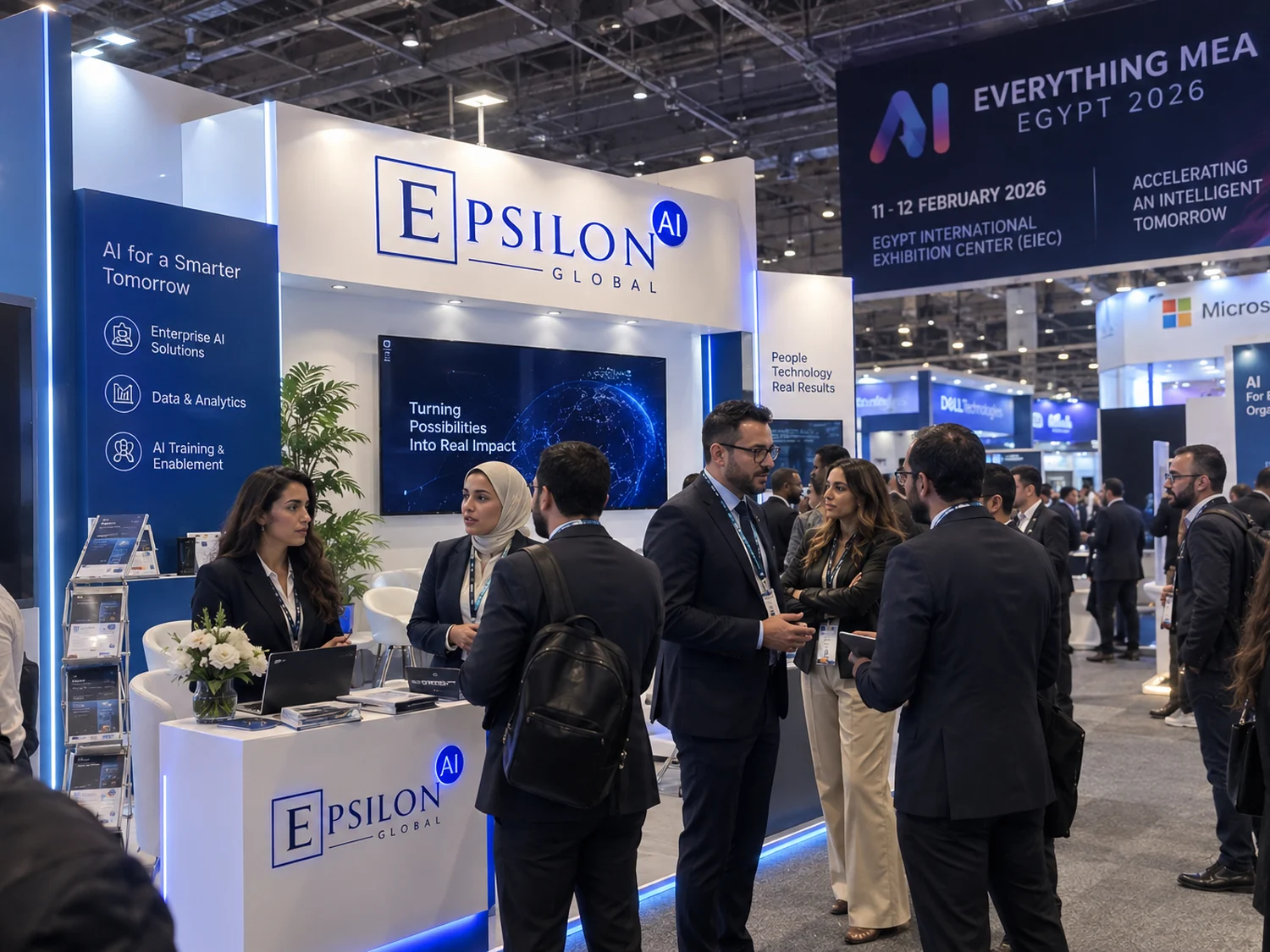 AI Everything Middle East & Africa &middot; Egypt &mdash; Epsilon AI booth