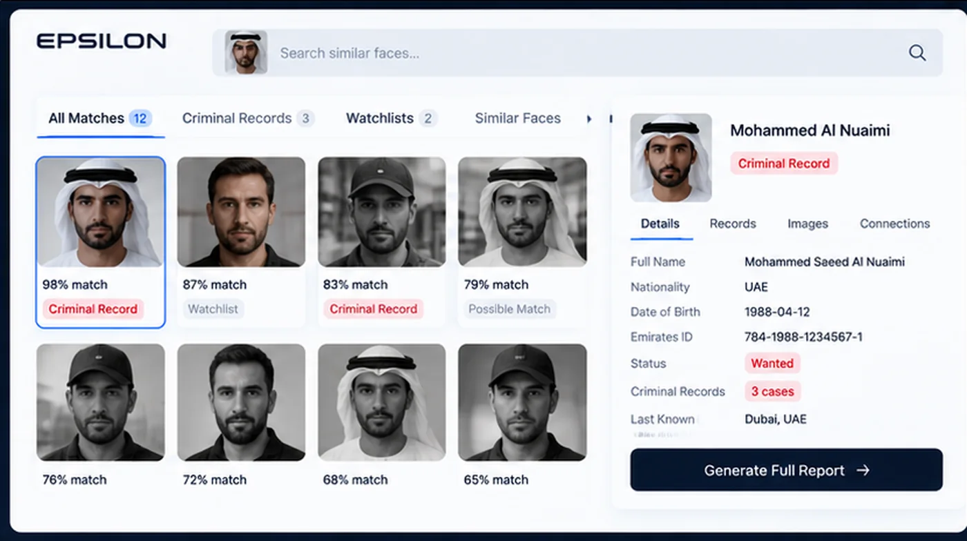ImageTwin similarity-match results. Representative interface with sample data &mdash; not the actual production platform, which is confidential.